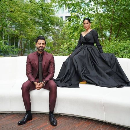 They both are looking good in black and brown outfit